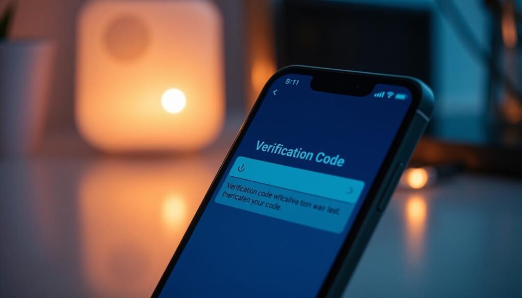 A modern mobile phone screen displaying the "UTown" app interface, with a prominent "Verification Code" section prominently featured. The phone's display is illuminated by soft, warm lighting, creating a cozy, inviting atmosphere. The screen's surface has a slight reflection, adding depth and realism. The phone is angled slightly, giving the viewer a natural, eye-level perspective. The app's design is clean, minimalist, and intuitive, with a focus on the "Verification Code" section that is the main subject of the image. The overall scene conveys a sense of confusion and frustration experienced by the user when unable to receive the verification code. A modern mobile phone screen displaying the "UTown" app interface, with a prominent "Verification Code" section prominently featured. The phone's display is illuminated by soft, warm lighting, creating a cozy, inviting atmosphere. The screen's surface has a slight reflection, adding depth and realism. The phone is angled slightly, giving the viewer a natural, eye-level perspective. The app's design is clean, minimalist, and intuitive, with a focus on the "Verification Code" section that is the main subject of the image. The overall scene conveys a sense of confusion and frustration experienced by the user when unable to receive the verification code.